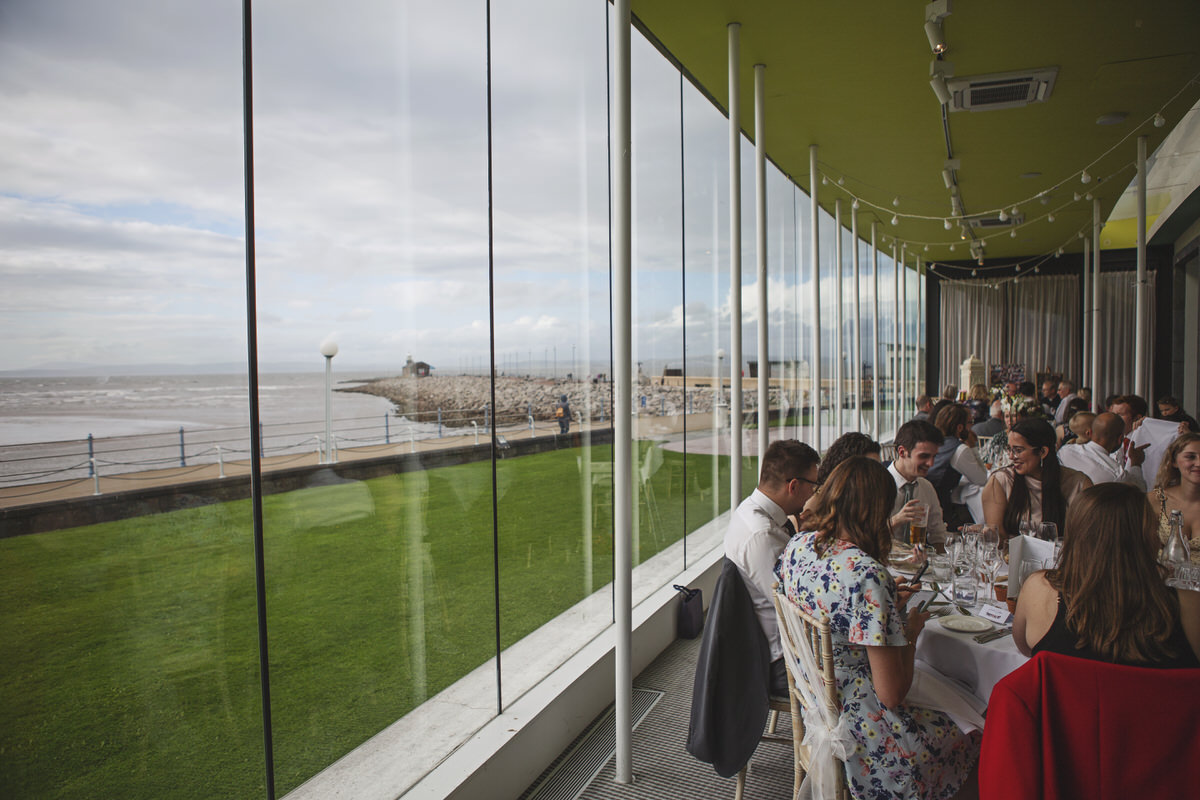 Guests at a wedding reception at The Midland Hotel in Morecambe
